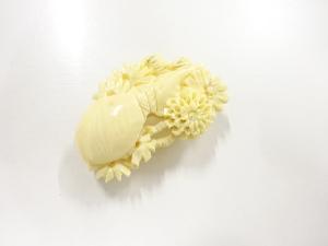 アンティーク　鯨透かし帯留め